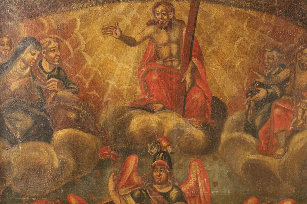 1200x800 Ancient Religious Spanish Painting Of The 18th Century - Spanish Painting