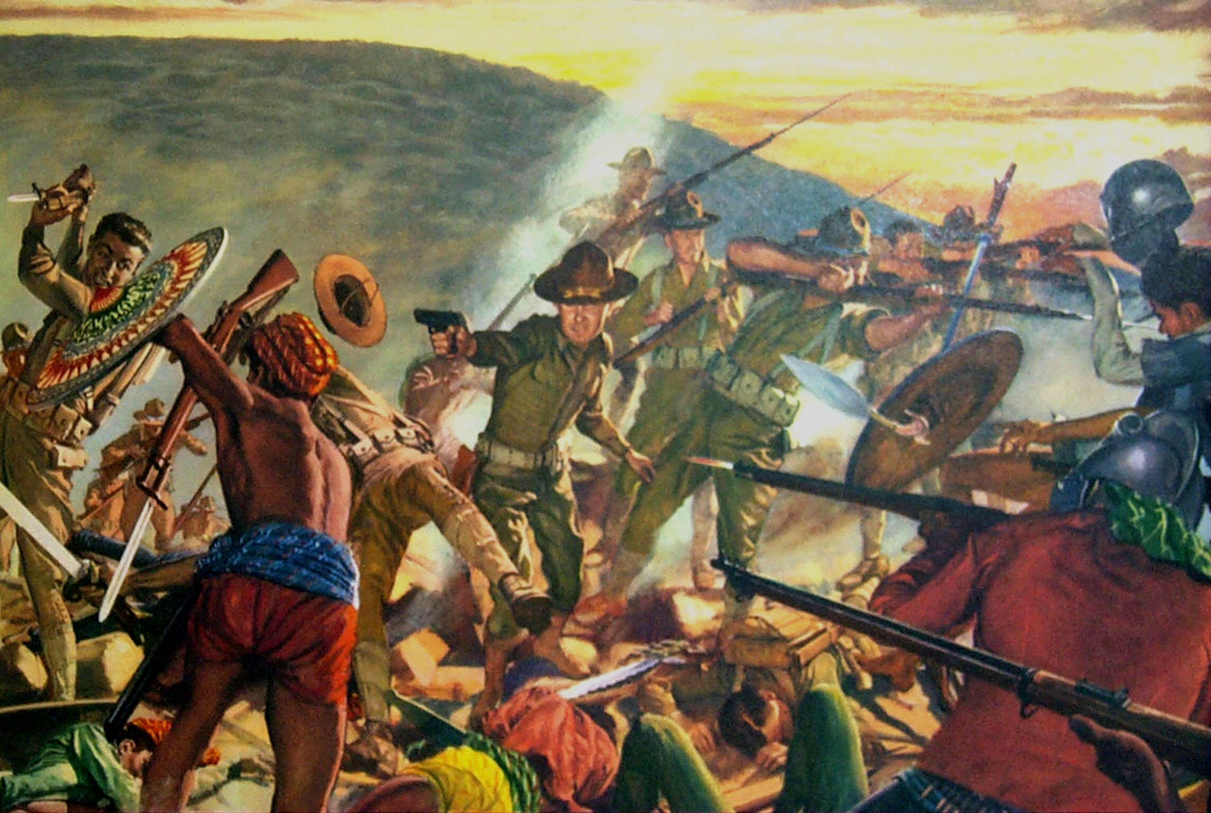 2384x1600 Knocking Out From Army In Series. - Spanish Revolution Painting