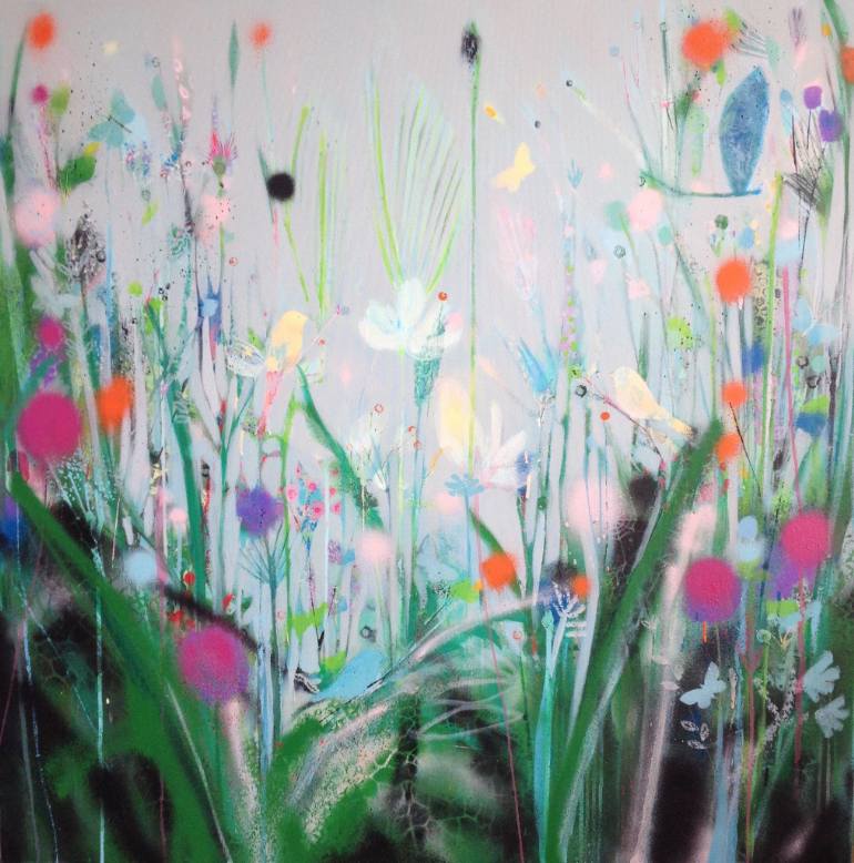 770x778 Saatchi Art Flutter Sparkle Painting By Tiffany Lynch - Sparkle Painting