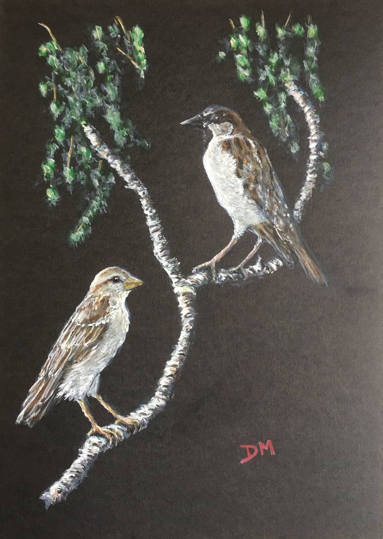 770x1084 Saatchi Art Passer Domesticus - Sparrow Painting