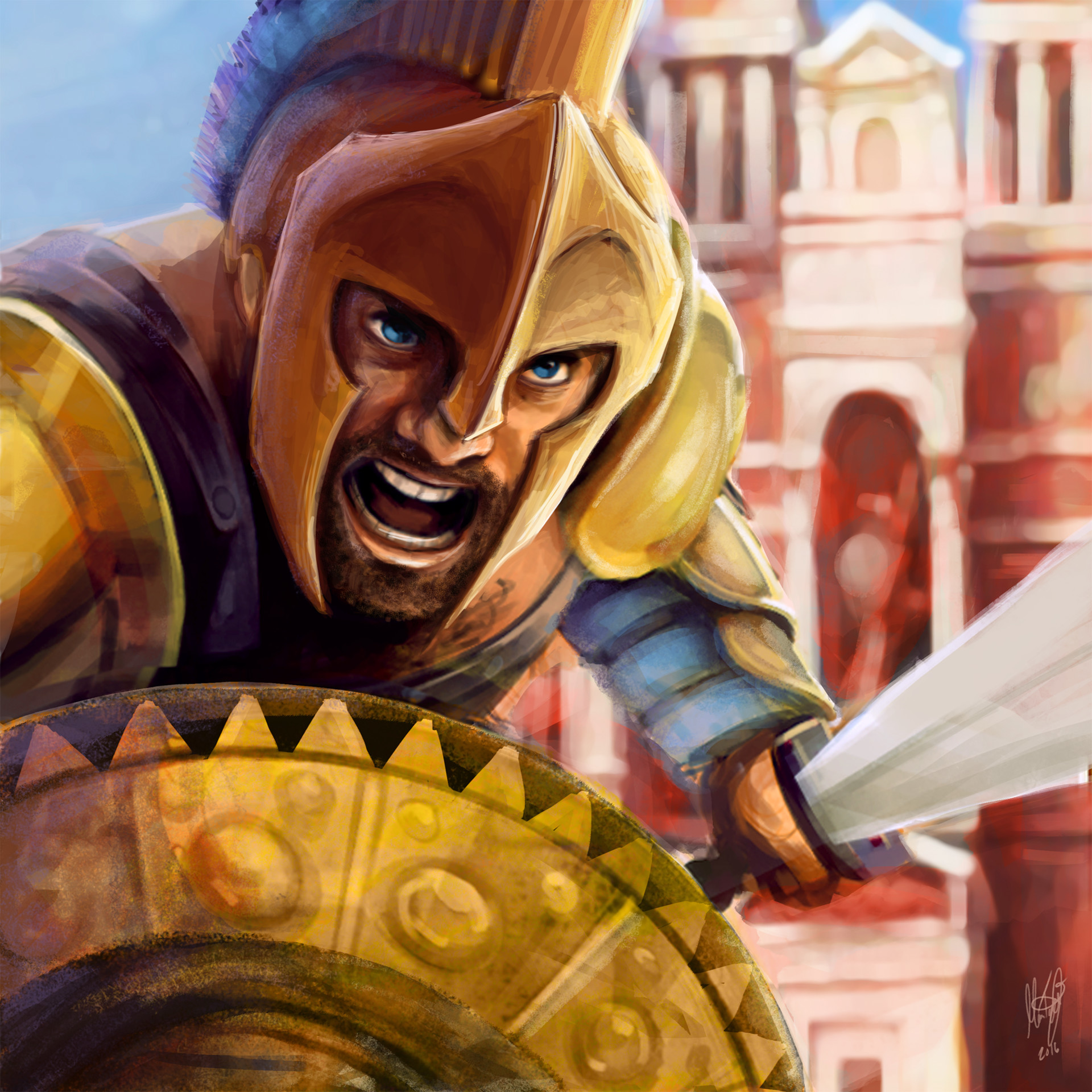 1920x1920 Artstation - Spartacus Painting