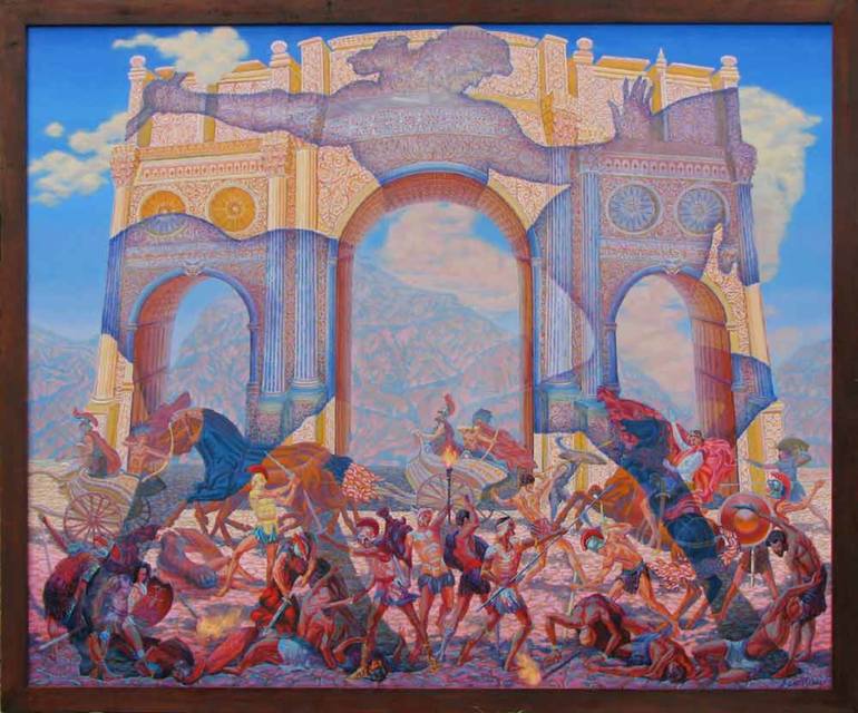 770x640 Saatchi Art Spartacus Painting By Alexandr Yatsenko - Spartacus Painting