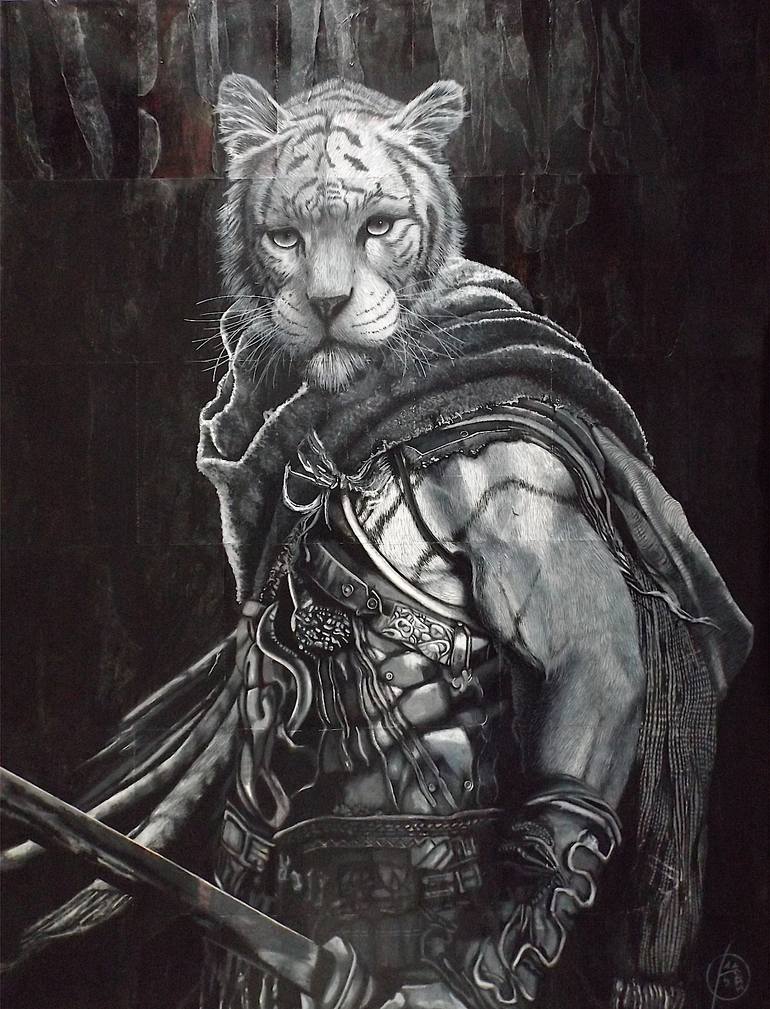 770x1009 Saatchi Art Spartacus Painting By Amblard Hugues - Spartacus Painting