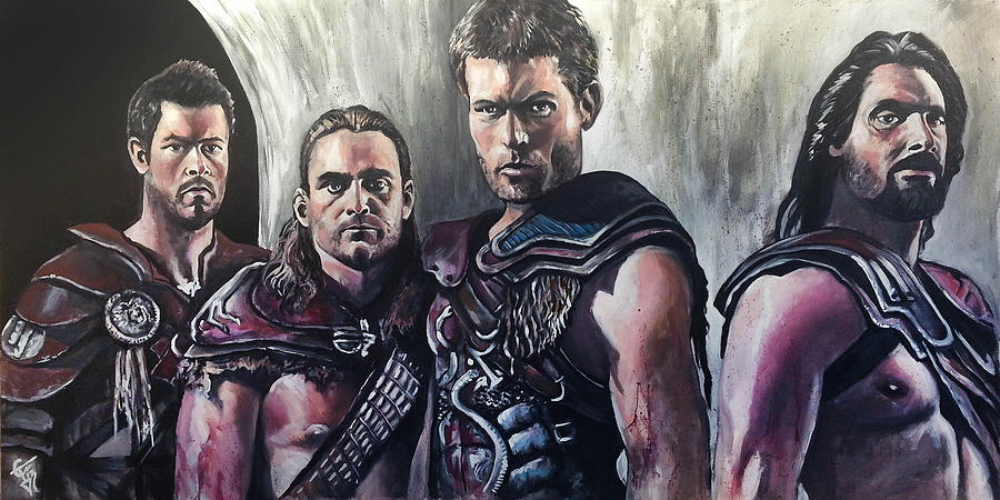 900x450 Spartacus Painting By Tom Carlton - Spartacus Painting