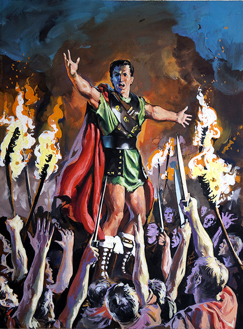 500x675 Spartacus By Nino Caroselli - Spartacus Painting