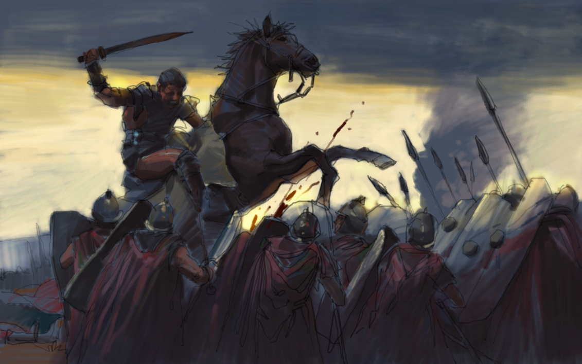 1131x707 Spartacus By Zhuzhu - Spartacus Painting