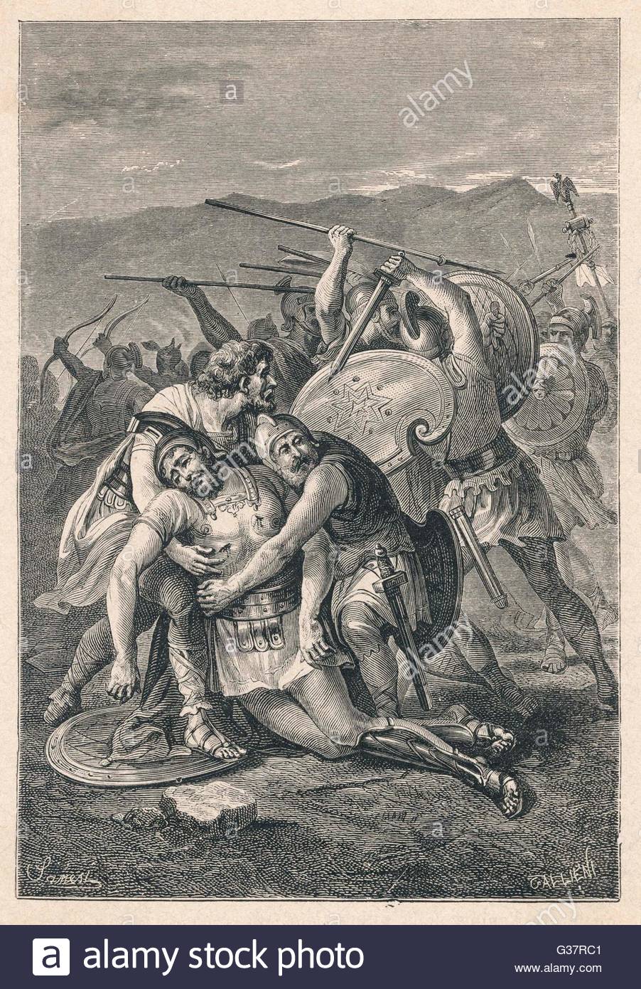 902x1390 Slave Revolt In The Final Battle Crassus Defeats The Slaves - Spartacus Painting