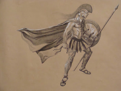 400x300 Spartan Painting Study Drawn Today - Spartan Painting