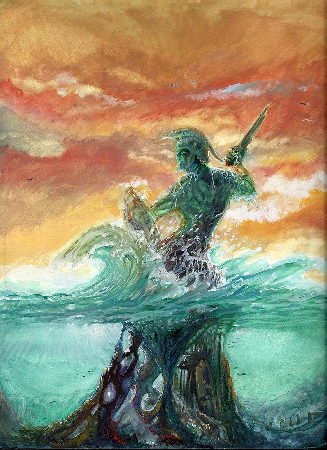 654x900 A Spartan Painting By Rudy Cepeda - Spartan Painting