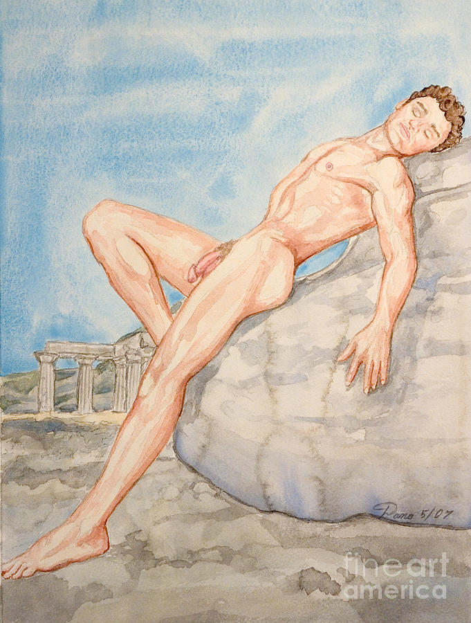 681x900 Death Of A Spartan Painting By The Artist Dana - Spartan Painting