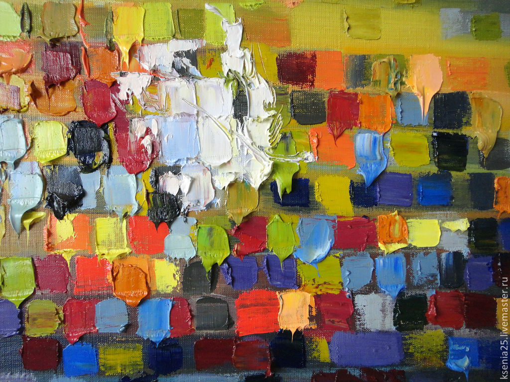 1024x768 Oil Painting Autumn Mirage Shop Online On Livemaster - Spatula Painting