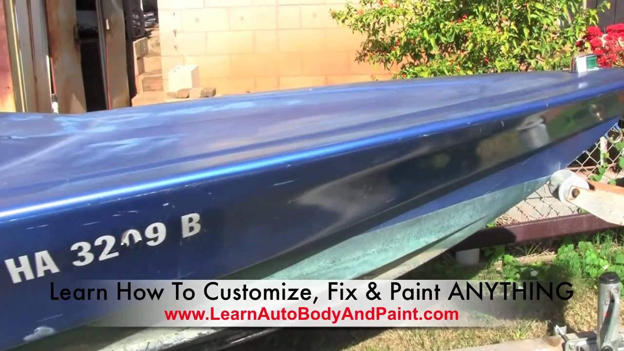 1280x720 Speed Boat Auto Body Painting Project - Speed Boat Painting