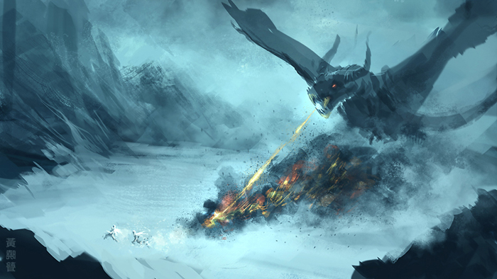 700x394 Digital Painting Tutorial Dragon Hunters Speed Paint - Speed Painting