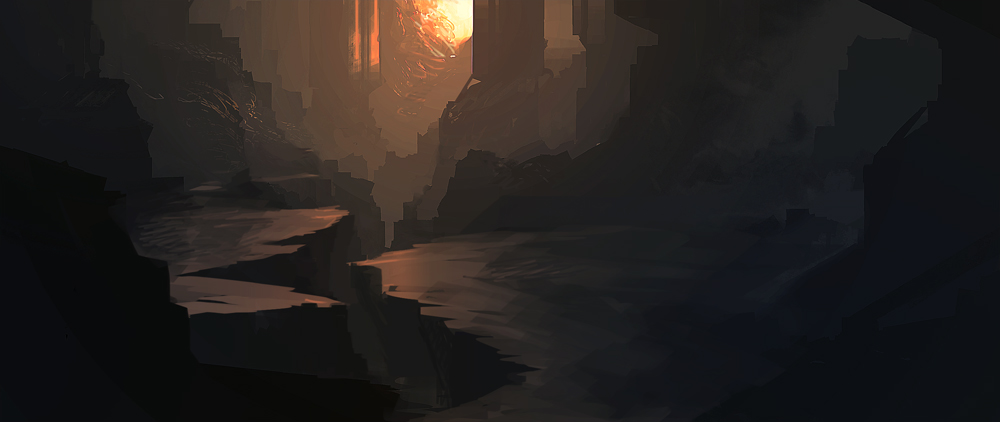 1000x422 Environment Speed Painting 1 By Grivetart - Speed Painting
