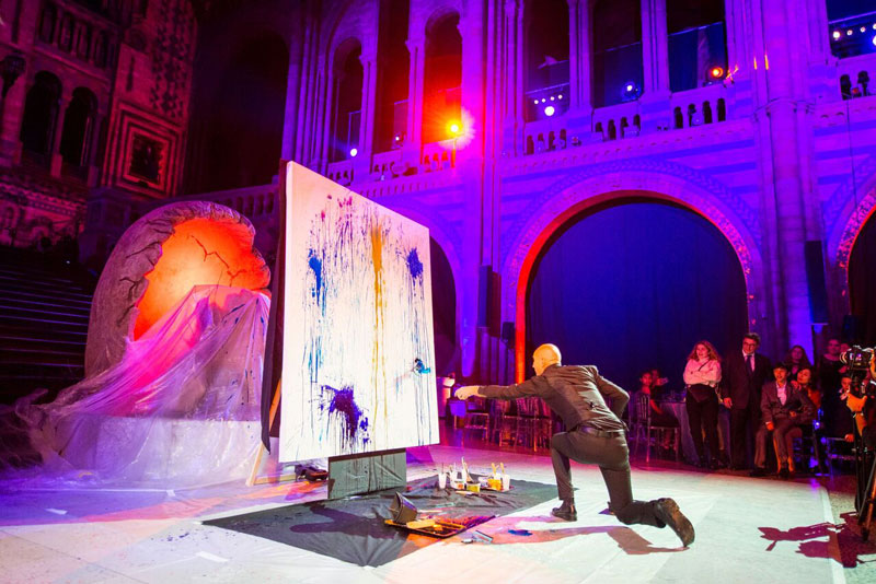 800x534 Event Speed Painting Glue Glitter Painter - Speed Painting