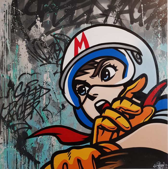 699x700 Mr Oreke - Speed Racer Painting