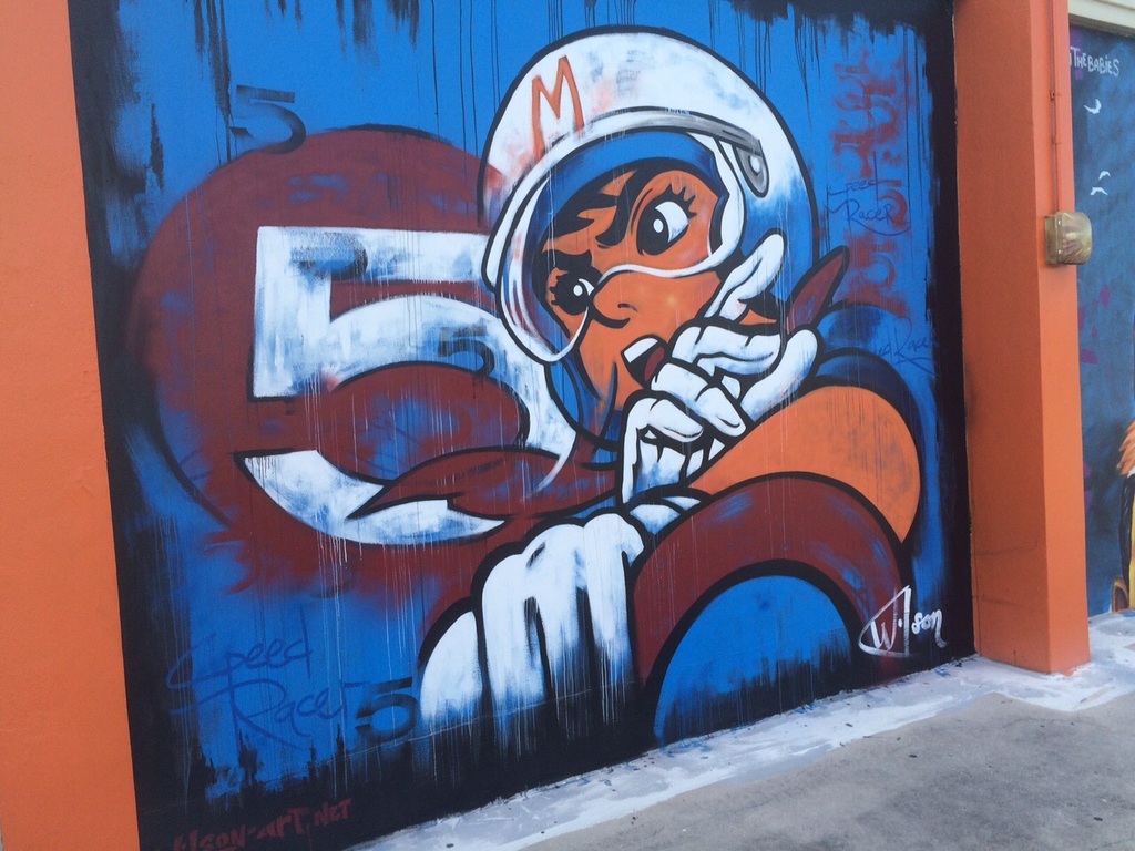 1024x768 Wilson Art - Speed Racer Painting