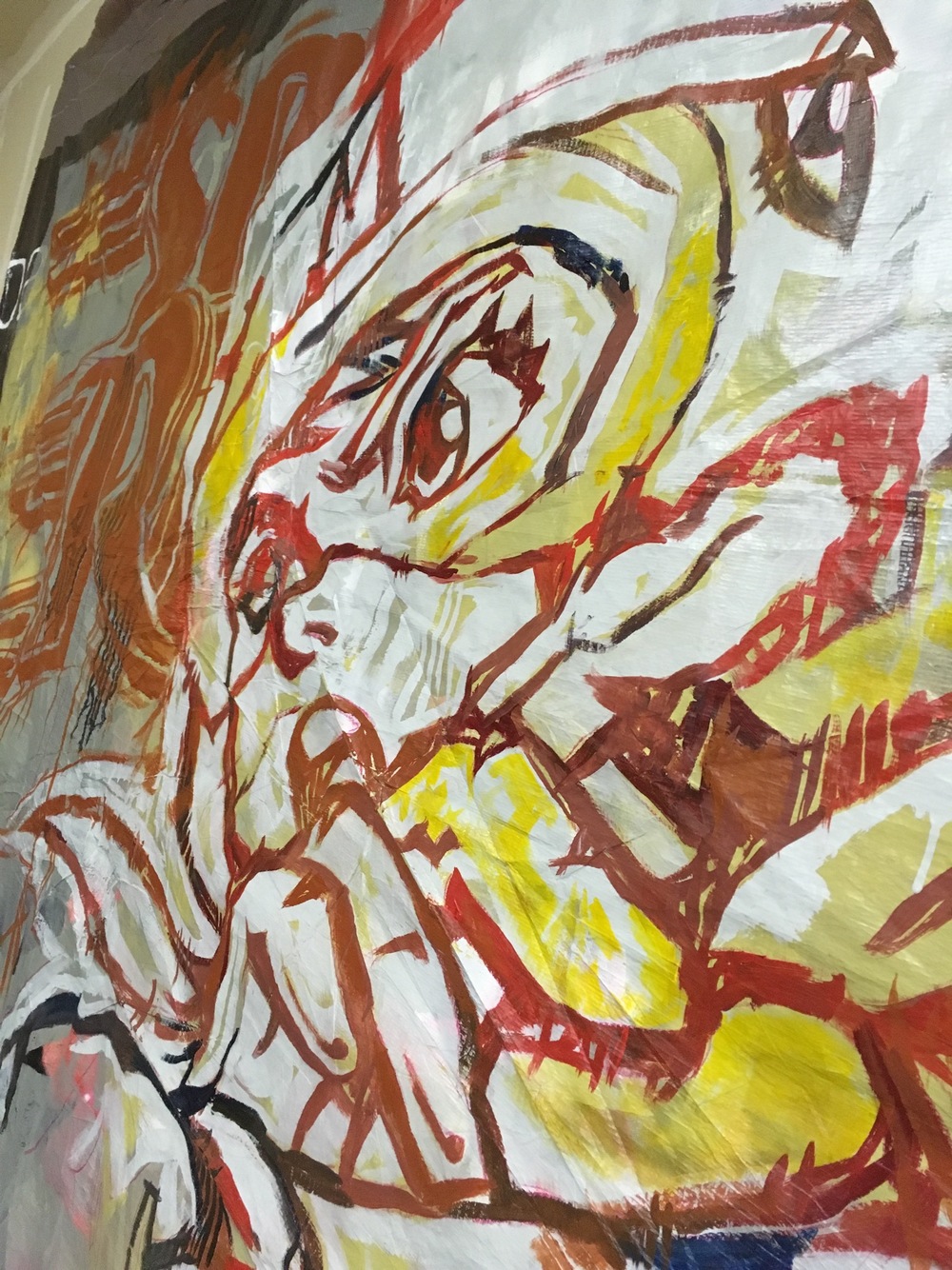 1000x1334 Speed Racer Mural Jesse Pierpoint - Speed Racer Painting