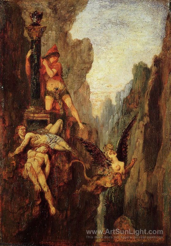 558x800 The Sphinx Undone Circa 1878 - Sphinx Painting