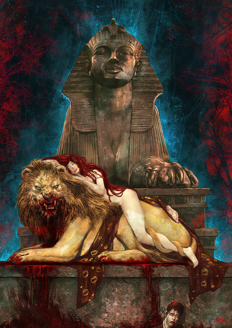 752x1063 The Sphinx By Kid Eternity - Sphinx Painting