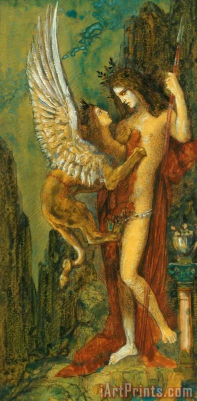 394x800 Gustave Moreau The Sphinx Painting - Sphinx Painting