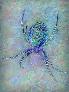 226x300 Yellow Garden Spider Paintings Fine Art America - Spider Painting