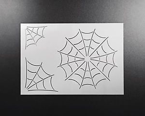 300x239 Spiderweb Stencil Airbrush Wall Art Craft Painting Home Decor Diy - Spider Web Painting