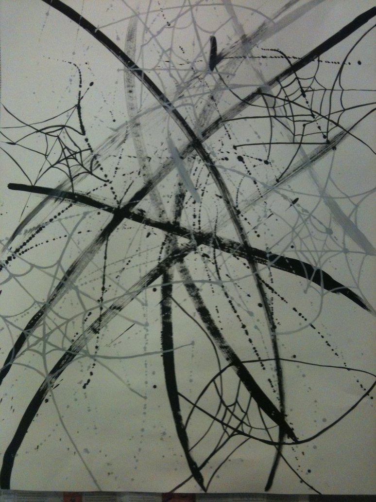 774x1032 Spiderweb Painting By Laurelinelauren - Spider Web Painting