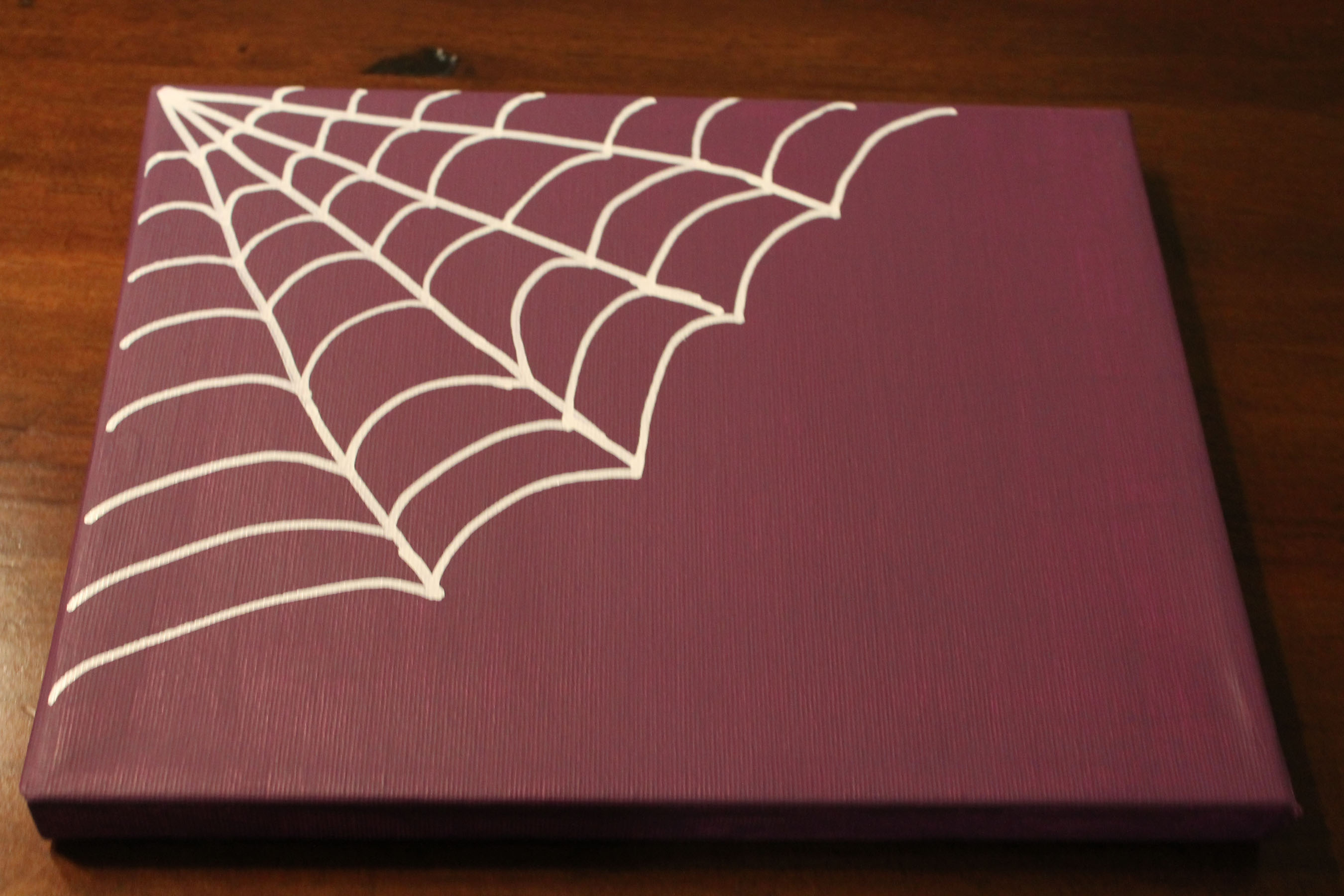 2700x1800 Diy Halloween Spider Hand Print And Ghost Foot Print Canvas - Spider Web Painting