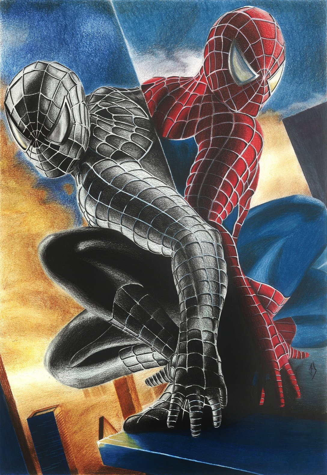 1088x1583 Artstation - Spiderman 3 Painting