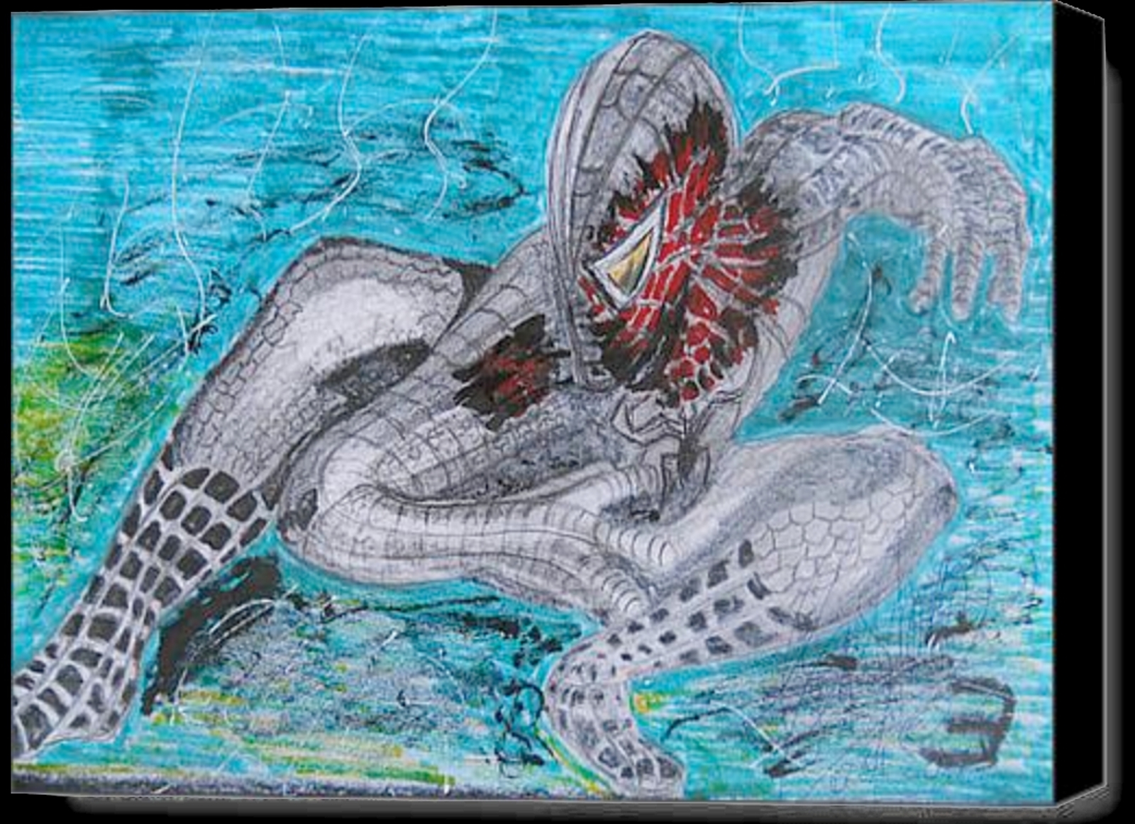1600x1162 Spiderman 3, Painting Con Lapicitos - Spiderman 3 Painting