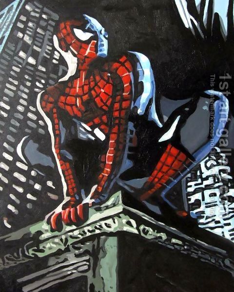 480x600 Spiderman 3 Spiderman, Art Reproductions And Oil Painting - Spiderman 3 Painting