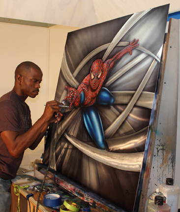 366x432 Spiderman 3 D - Spiderman 3 Painting