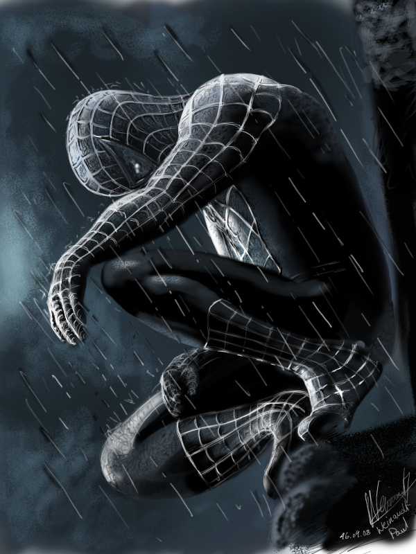 600x800 Spiderman 3 Speedpainting By Mrbluesky1987 - Spiderman 3 Painting