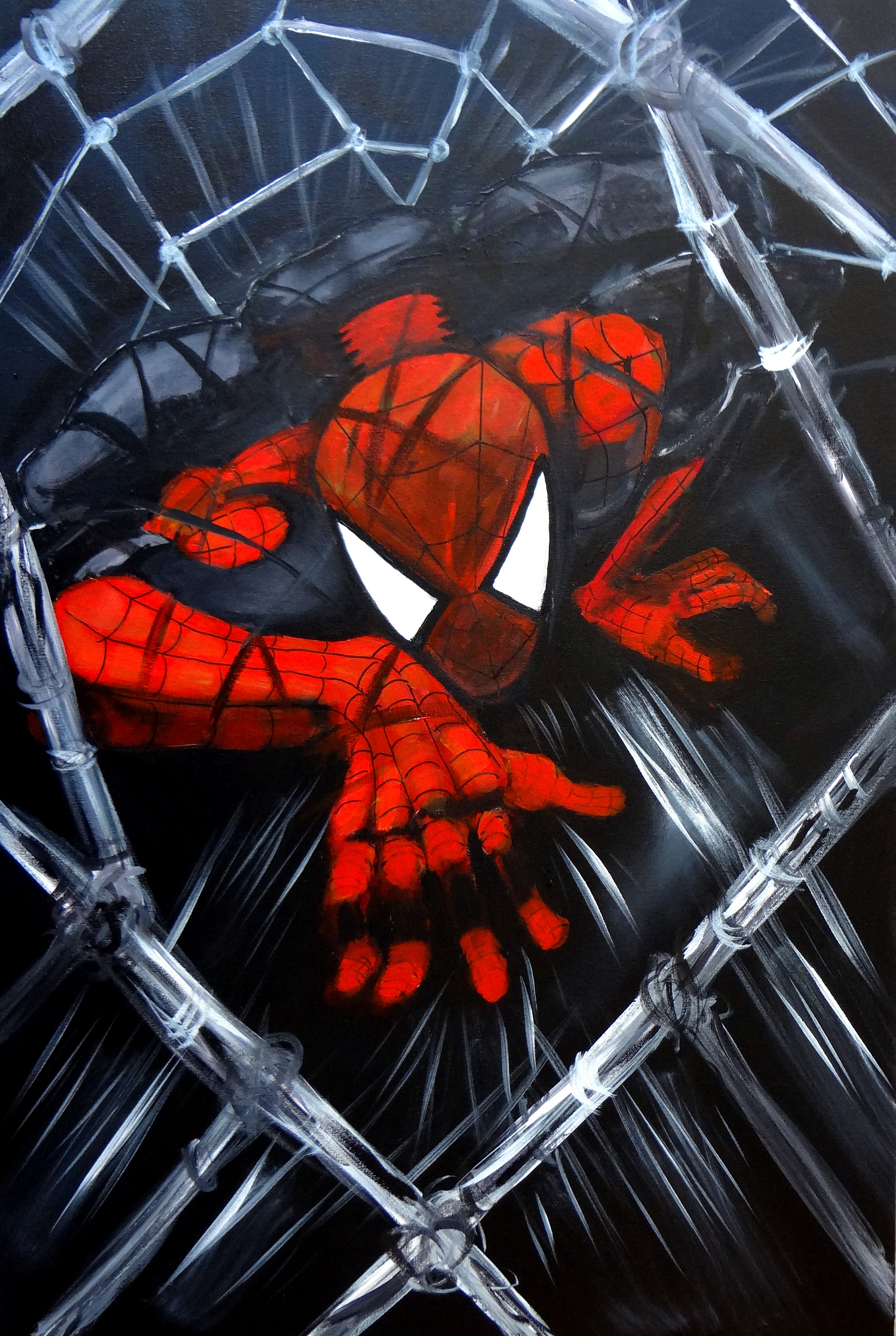 Граффити человек паук