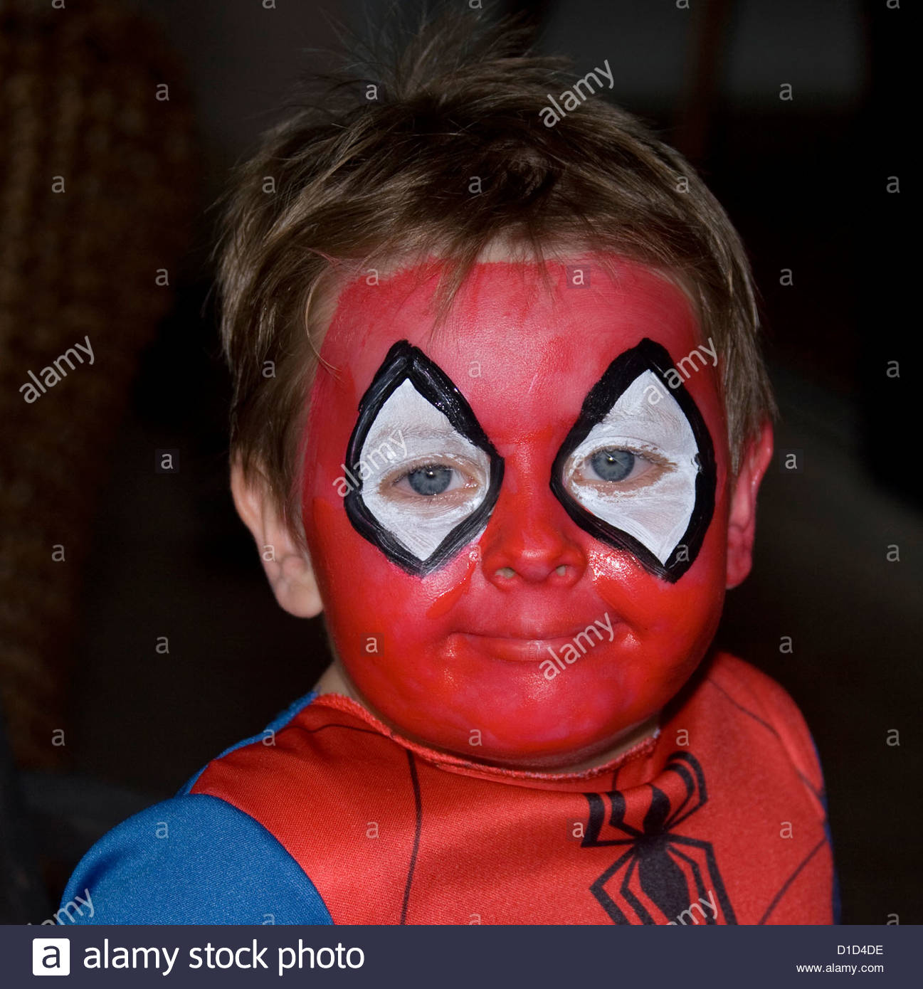 1297x1390 Spiderman Face Paint Stock Photos Amp Spiderman Face Paint Stock - Spiderman Face Painting