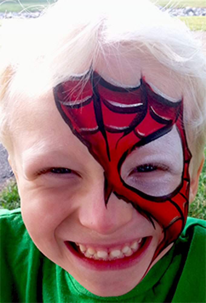 681x1000 Spiderman In The Park - Spiderman Face Painting