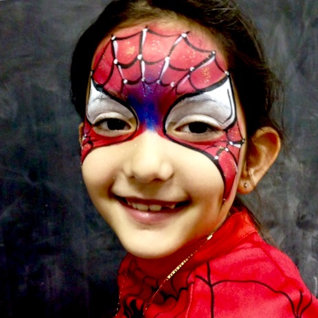 463x463 Spiderman Face Paint - Spiderman Face Painting