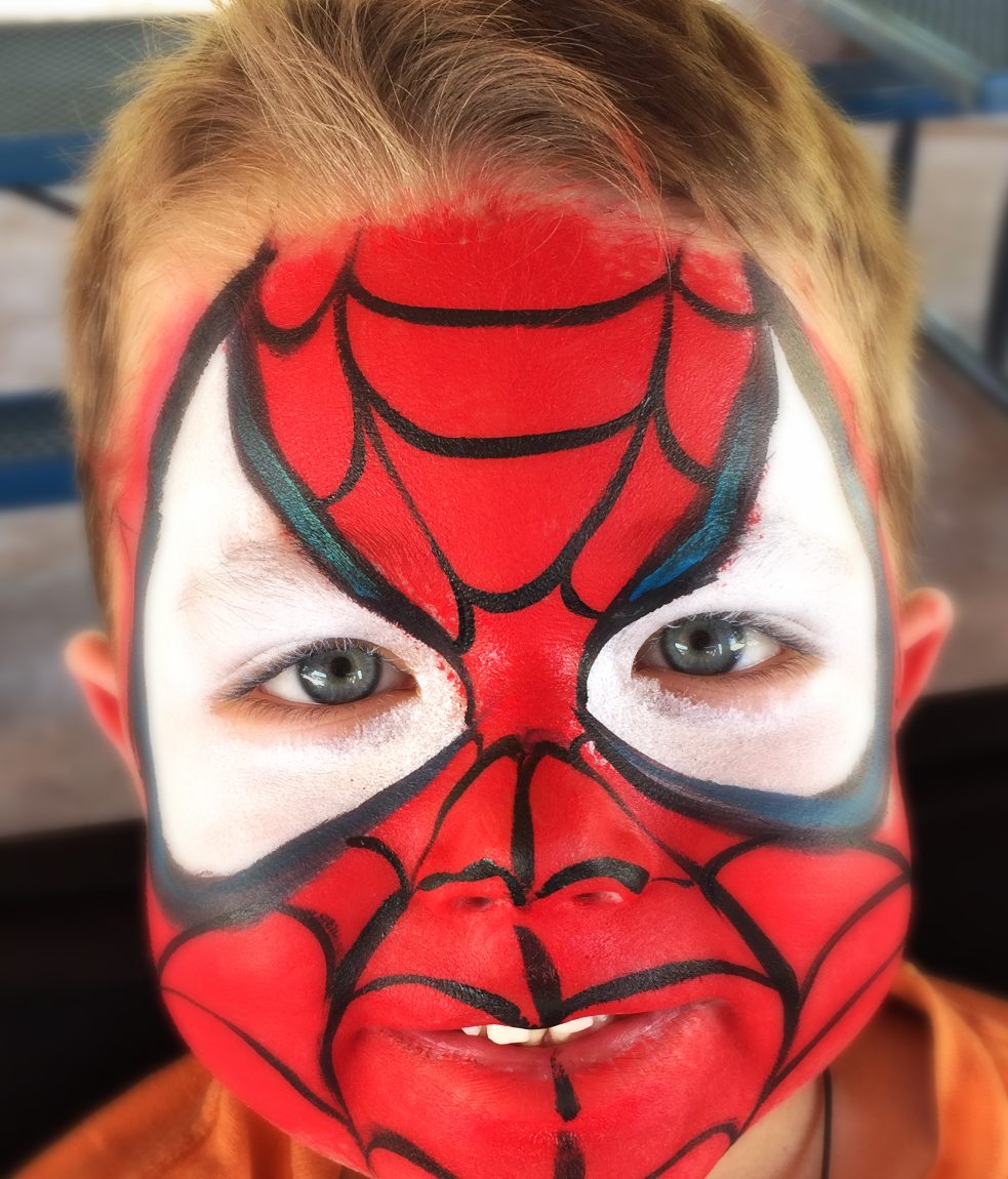 983x1150 Phoenix Az Face Painter For Spiderman Paint All Coloring Pages - Spiderman Face Painting