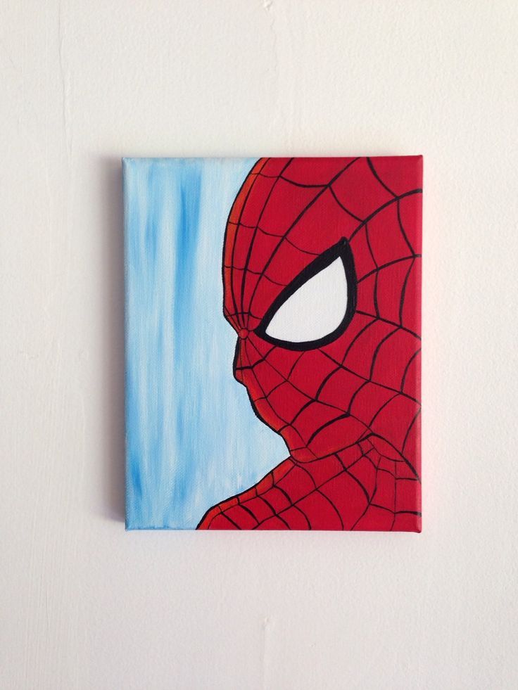 736x981 Spider Man Marvel Acrylic Painting 8x10 By Paintthestarsstudio - Spiderman Painting