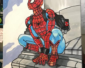 340x270 Spiderman Painting Etsy - Spiderman Painting