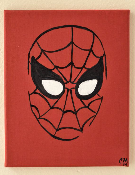 570x736 Spiderman Painting Acrylic Painting Wall Decor By Armywifeartist - Spiderman Painting