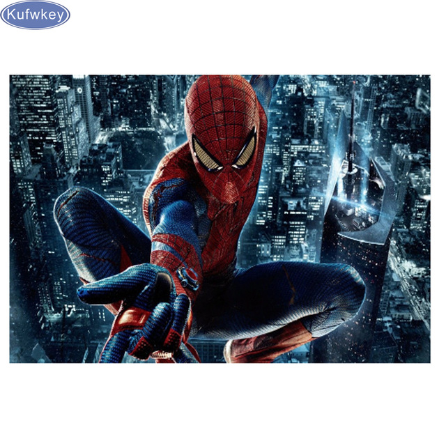 640x640 Superhero Movie Spiderman,diy Diamond Painting Cross Stitch,full - Spiderman Painting