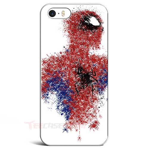 500x500 White Spiderman Painting Iphone Case, Samsung Case, Iphone 7 Cases - Spiderman Painting
