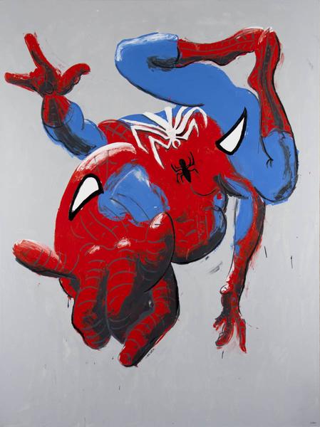 449x600 Philippe Le Miere - Spiderman Painting