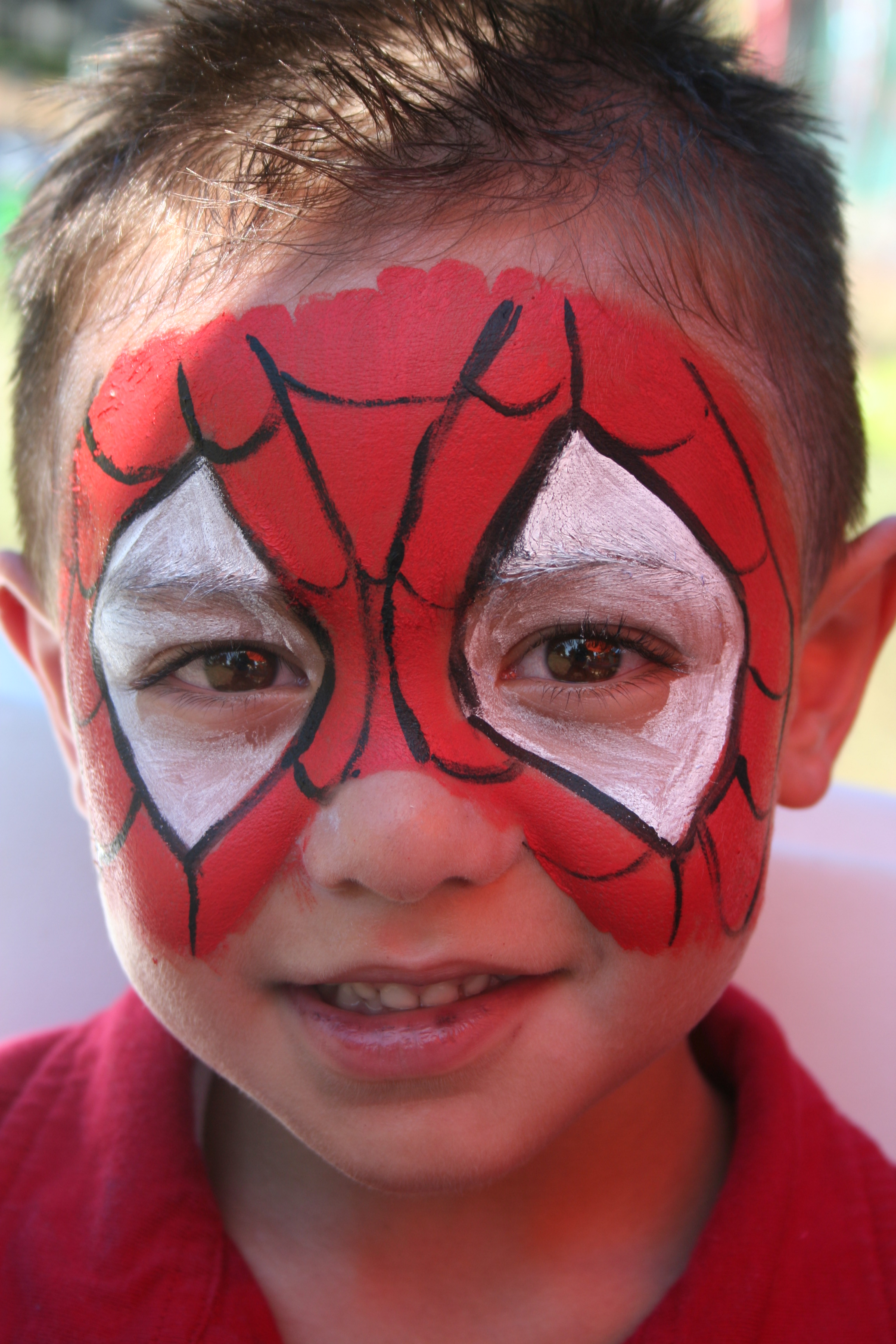 Spider Man Face Paint Kids Easy.