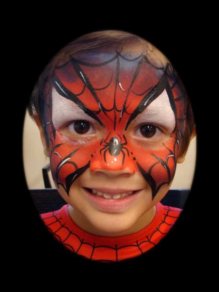 736x981 Spiderman Face Painting Beautiful Spiderman Face Paint Kids Krafts - Spiderman Painting For Kids