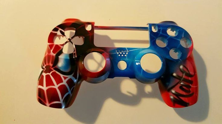 736x414 Ps4 Playstation 4 Controller Spiderman Comic Custom Paint Video - Spiderman Painting Games