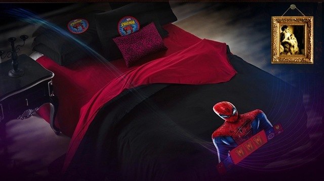 640x359 Spiderman Bedding Set Kids Boy Twin Queen Doona Cover King Size - Spiderman Painting Games