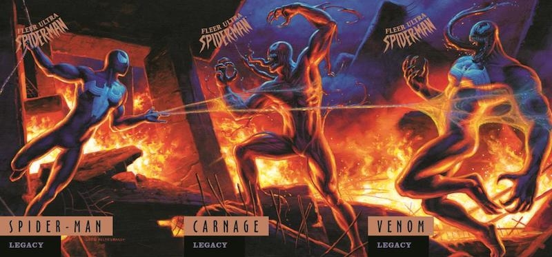 800x373 Fleer Ultra Spider Man 2017 Legacy Original Acrylic On Canvas - Spiderman Painting Games